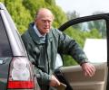 Britain's Prince Philip escapes unhurt in car accident