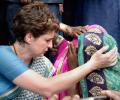 Sonbhadra victims' kin meet Priyanka at UP guesthouse