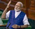 Congress can't see beyond a family: Modi in Lok Sabha