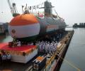 Navy launches 4th Scorpene class submarine