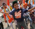 BJP celebrates its victory in style