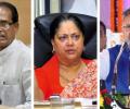 Has the sun set on BJP's Chouhan, Vasundhara and Raman Singh?