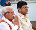 Khattar takes oath as Haryana CM, Dushyant Chautala as deputy CM