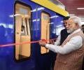 PM rolls out first Metro coach built under 'Make in India'