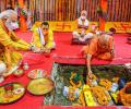 PM performs 'bhoomi pujan' for Ram temple in Ayodhya