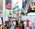 I-Day: Indian tricolour hoisted for first time at Times Square