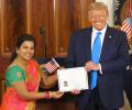 Indian becomes US citizen in rare ceremony at White House hosted by Trump