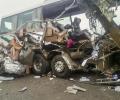 Container lorry collides with KSRTC bus, 20 dead