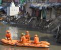 SEE: House collapses as drain in Delhi overflows