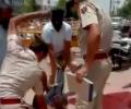 Jodhpur cop kneels on man to control him; slammed for approach