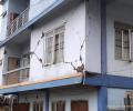 Houses damaged, cracks on roads as quake hits Mizoram