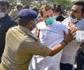 Rahul, Priyanka detained on way to meet Hathras victim's family