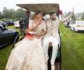 Couple in UK pull off COVID-secure drive-in wedding