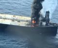 Oil tanker carrying crude to India from Kuwait catches fire off Lanka