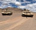 India's frontline tanks display firepower in Ladakh