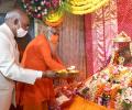 PHOTOS: Prez visits Ayodhya temple construction site