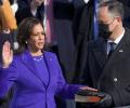 Kamala Harris sworn in as America's first woman vice president