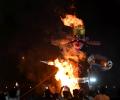 Effigies of Ravana go up in flames as India celebrates Dussehra