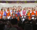 24 new ministers take oath in Gujarat, team Rupani out