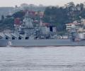 Russia says warship badly damaged, Ukraine claims attack