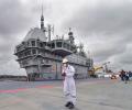 Crew gives final touches to IAC Vikrant ahead of commissioning by Modi