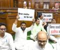 AAP, BJP MLAs hold overnight protests at Delhi assembly