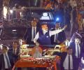 30km, 14 seats -- Modi holds mega roadshow in Gujarat