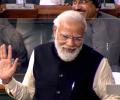 Quoting Nehru, Modi singles out Congress in Lok Sabha speech