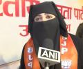 Burqa-clad instant talaq victim among BJP's campaigners in UP