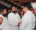 Maha CM Shinde gets warm welcome from rebel Sena MLAs at Goa hotel