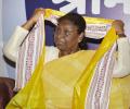 Sister-in-law carries Santali saree for Murmu's swearing-in