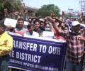 Scared J-K govt employees take out march in Jammu, seek transfer back home