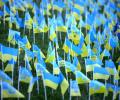 Flags Flutter For Ukraine's Fallen