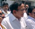 Chidambaram 'pushed by cops' during Congress protest, rib fractured