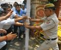 Cong says cops barged into its HQ, beat up workers; Delhi Police denies