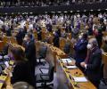 Zelenskyy addresses European Parliament, gets a standing ovation