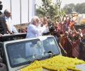 Modi holds 3 roadshows in Gujarat in 2 days