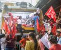 Banking, public transport services hit on day 1 of Bharat bandh