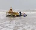 Golden chariot floats ashore in Andhra, leaves locals in awe