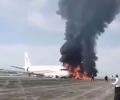 40 injured as Tibet Airlines plane veers of runway, catches fire