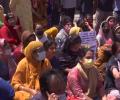 Batons, tear gas used on protesting Kashmiri Pandits