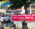 Banner at UP police station says 'BJP workers not allowed', 6 held