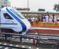 Modi flags off south India's first Vande Bharat Express