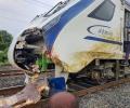 Mumbai-Gandhinagar Vande Bharat train damaged after hitting buffaloes