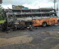 12 charred to death, 43 injured as bus catches fire after hitting truck in Nashik