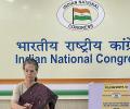 PIX: Sonia, Rahul, Priyanka vote for new party chief