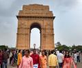 At India Gate, visitors miss iconic 'Amar Jawan Jyoti'