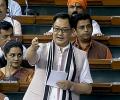 Rijiju slams Oppn for brining no-trust vote, Cong dares him to...