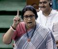 Smriti Irani slams Rahul for 'murder of Bharat Mata' remark