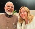 Meloni says 'Melodi'; Always a delight, replies Modi